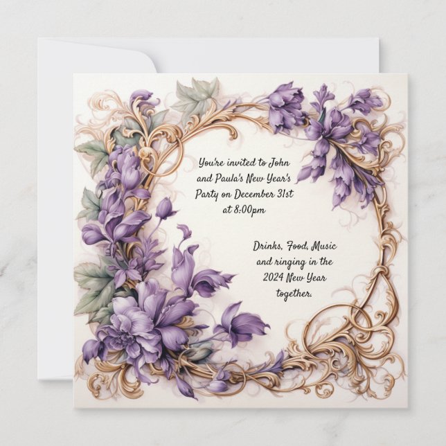 New Year's Party Invitation (Front)