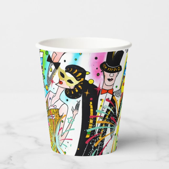 New Year's Party Paper Cups (Front)