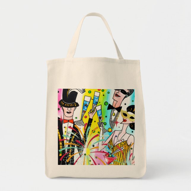 New Year's Party Tote Bag (Front)