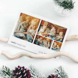 NEW YEAR'S PHOTO CARD Modern Minimal Life Photos