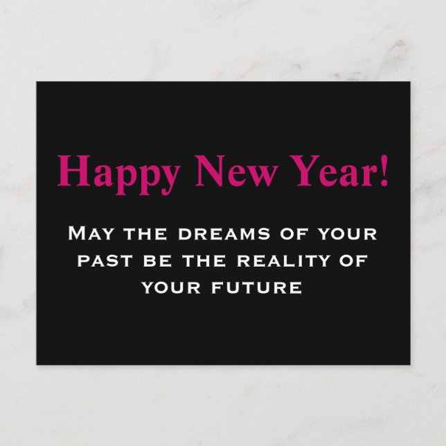 New Year's Postcard (Front)