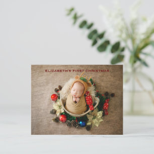 New Year's postcards with a picture of your baby