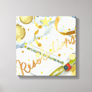 New Year's Resolution Collection Canvas Print