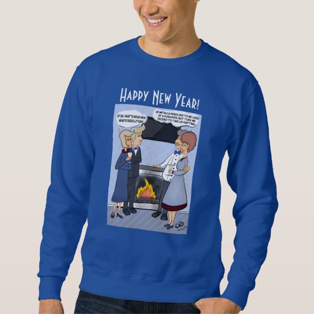 New Year's Resolution Men's Sweatshirt (Front)