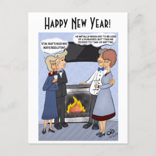 New Years Resolution Postcard