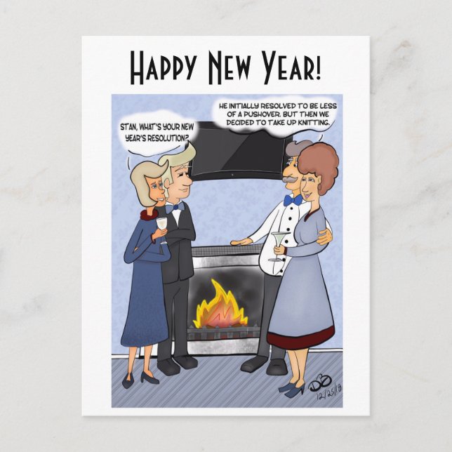 New Years Resolution Postcard (Front)