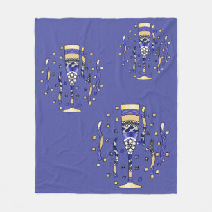New Year's Toast Fleece Blanket