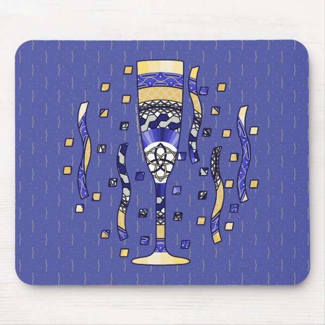 New Year's Toast Mousepad (Front)