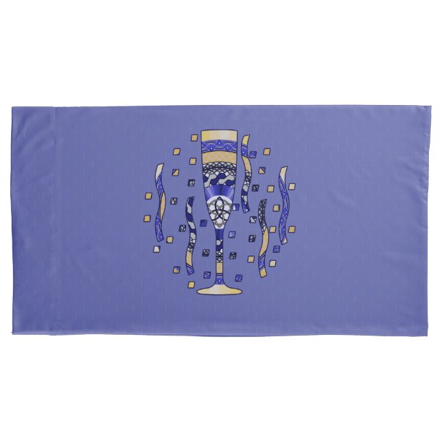 New Year's Toast Pillowcase (Front)