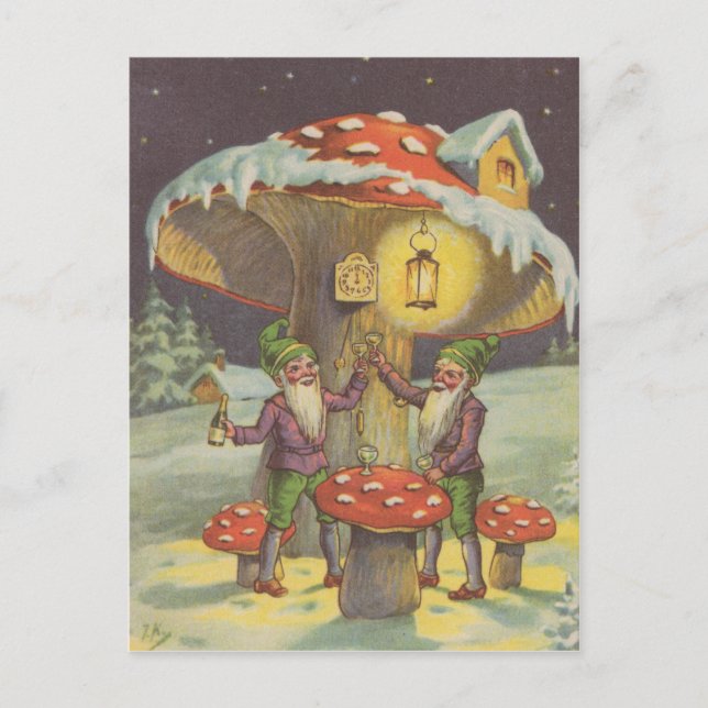 New Year's Toast Postcard (Front)