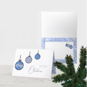 New Year's tree decorations Card