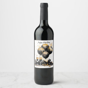 New Year's Wine Bottle! 🍾✨ Label