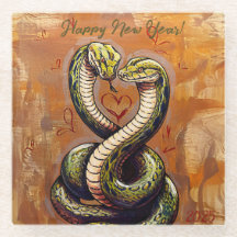 New Year's Wish for Love 2025 Wooden Snake