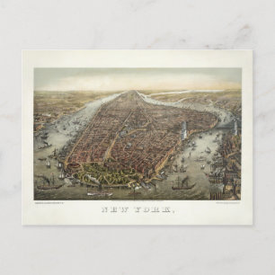 New York [1874] by George Schlegel/George Degen Postcard