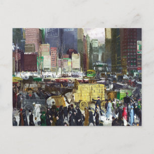 New York 1911 painting by George Bellows  Postcard