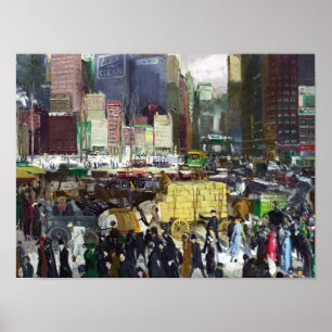 New York 1911 painting by George Bellows Poster