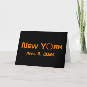 New York 2024 Total Solar Eclipse  Card