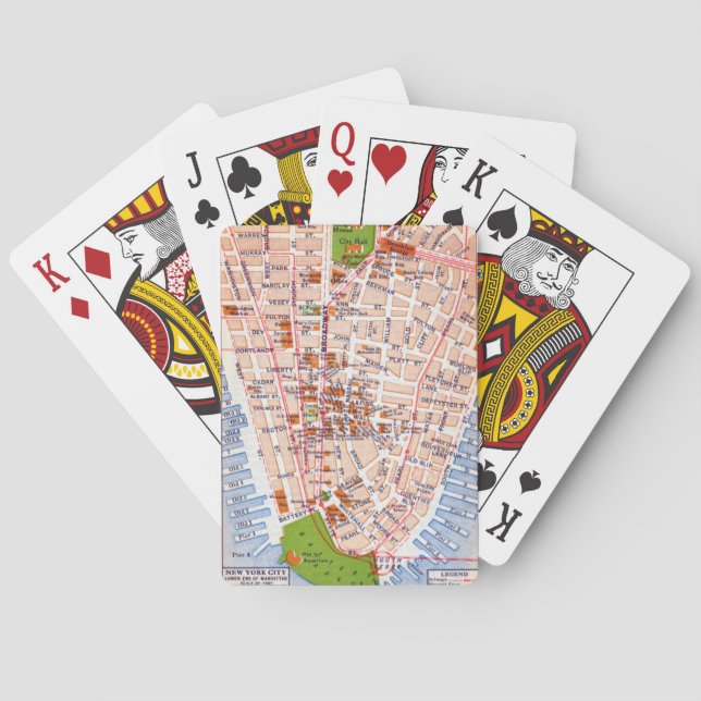 New York 2 Playing Cards (Back)
