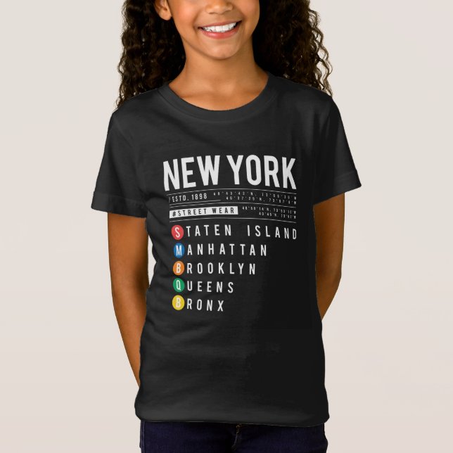 New York 5 Boroughs T-Shirt (Front)
