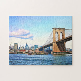 New York Abutment of Brooklyn Bridge Jigsaw Puzzle