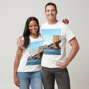 New York Abutment of Brooklyn Bridge T-Shirt