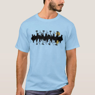 New York Across the Hudson with a Palm Springs Sun T-Shirt