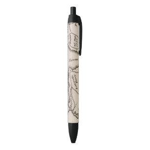 New York and New Jersey Region Black Ink Pen