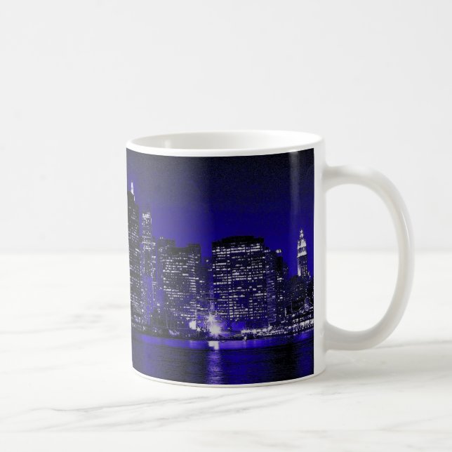New York At Night Coffee Mug (Right)