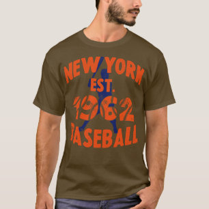 New York Baseball Est 1962 Baseball Batter Vintage T-Shirt