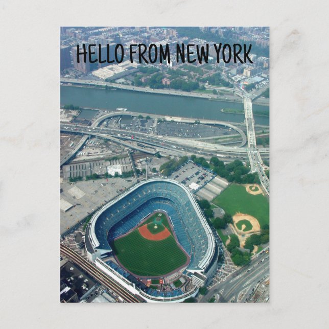 NEW YORK BASEBALL STADIUM POSTCARDS (Front)