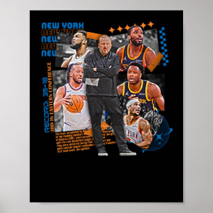 New York Basketball Team Squad Design Poster