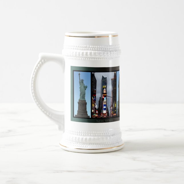New York Beer Mug New York City  Souvenir Mugs (Left)