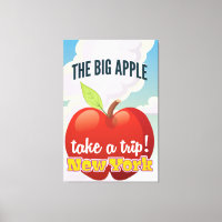 New York Big Apple travel poster