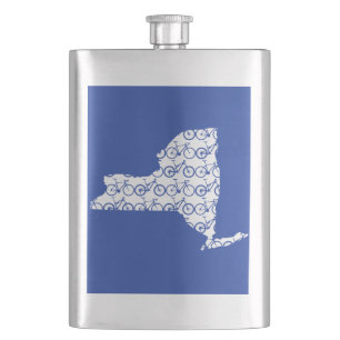 New York Bike Hip Flask