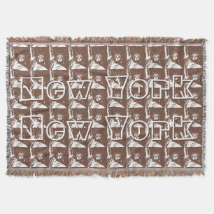 New York Blanket NYC Statue of Liberty Blanket