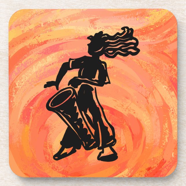 New York Boogie Nights Drum Orange Coaster (Front)