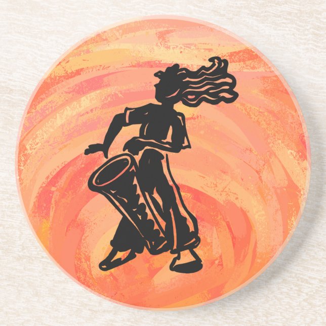 New York Boogie Nights Drum Orange Coaster (Front)