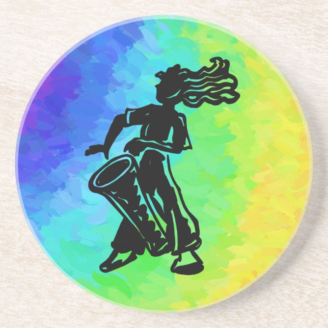 New York Boogie Nights Drum Rainbow Coaster (Front)
