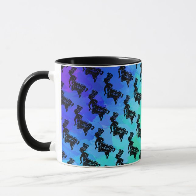 New York Boogie Nights Drum Rainbow Mug (Left)