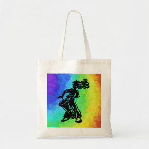 New York Boogie Nights Drum Rainbow Tote Bag
