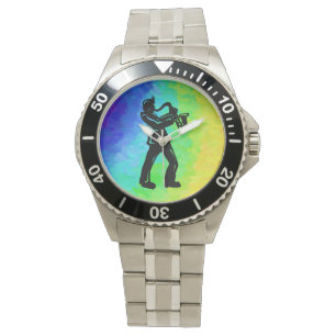 New York Boogie Nights Saxophone Rainbow Watch