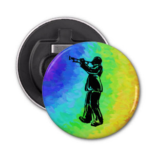 New York Boogie Nights Trumpet Rainbow Bottle Opener
