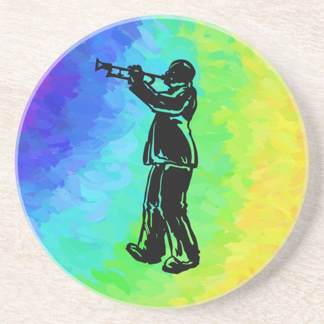 New York Boogie Nights Trumpet Rainbow Coaster (Front)