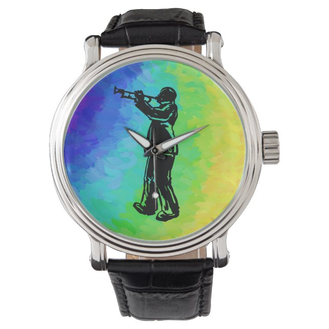New York Boogie Nights Trumpet Rainbow Watch (Front)