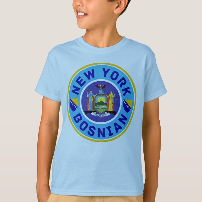 New York Bosnian American T-Shirt (Front)