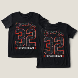 New york brooklyn athletic typography graphic desi Tri-Blend shirt