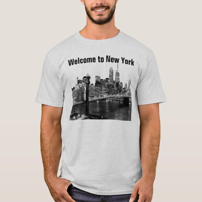 New York  Brooklyn Bridge T-Shirt (Front)