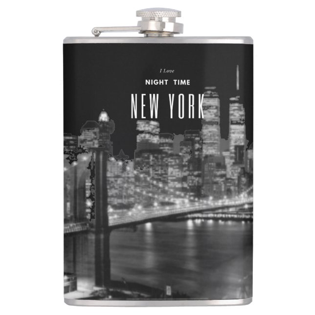  New York Brooklyn  Flask (Front)