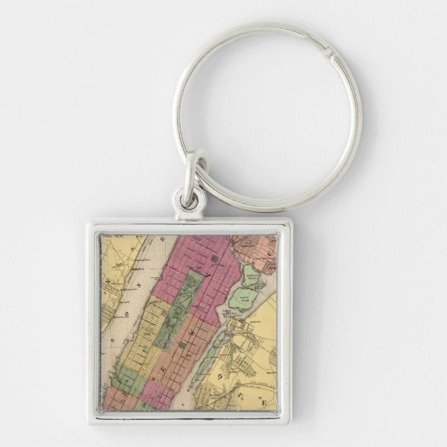 New York, Brooklyn Key Ring (Front)