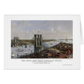 New York & Brooklyn, NY Panoramic Map - 1885